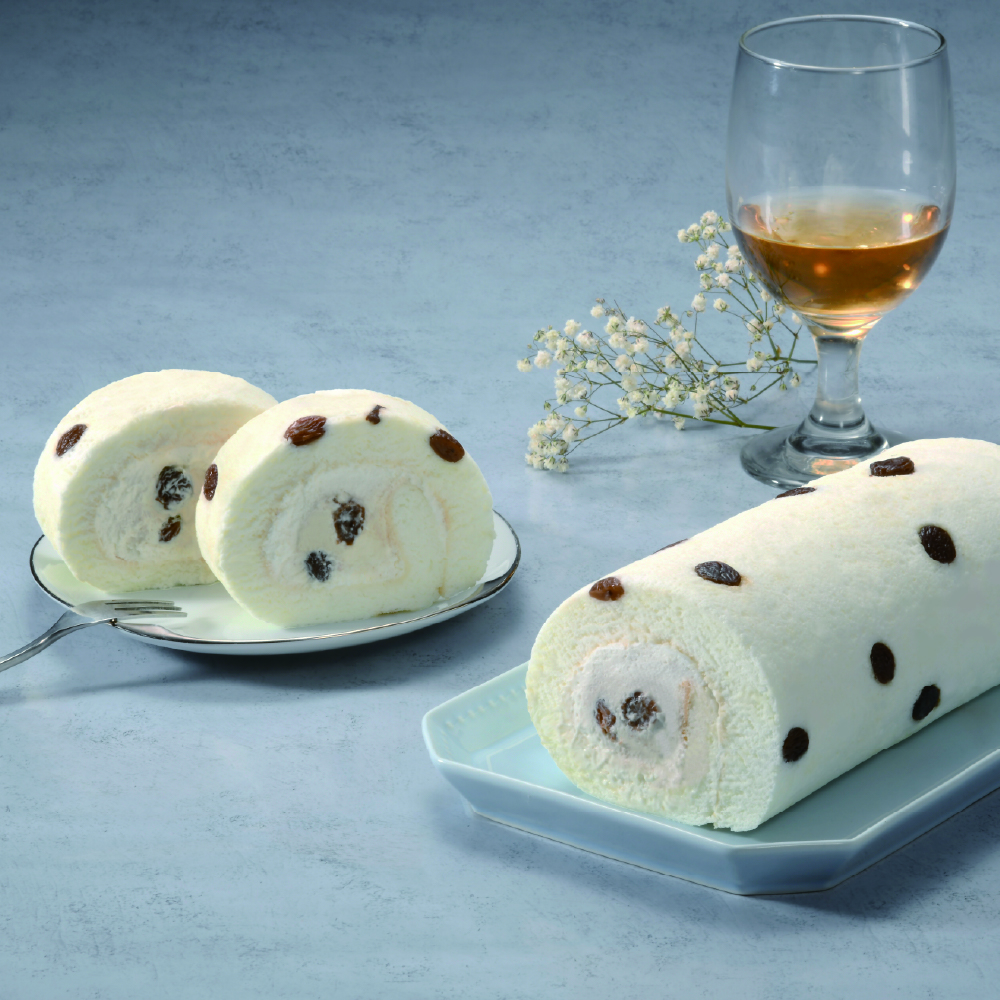 雪天使蘭姆葡萄生乳捲