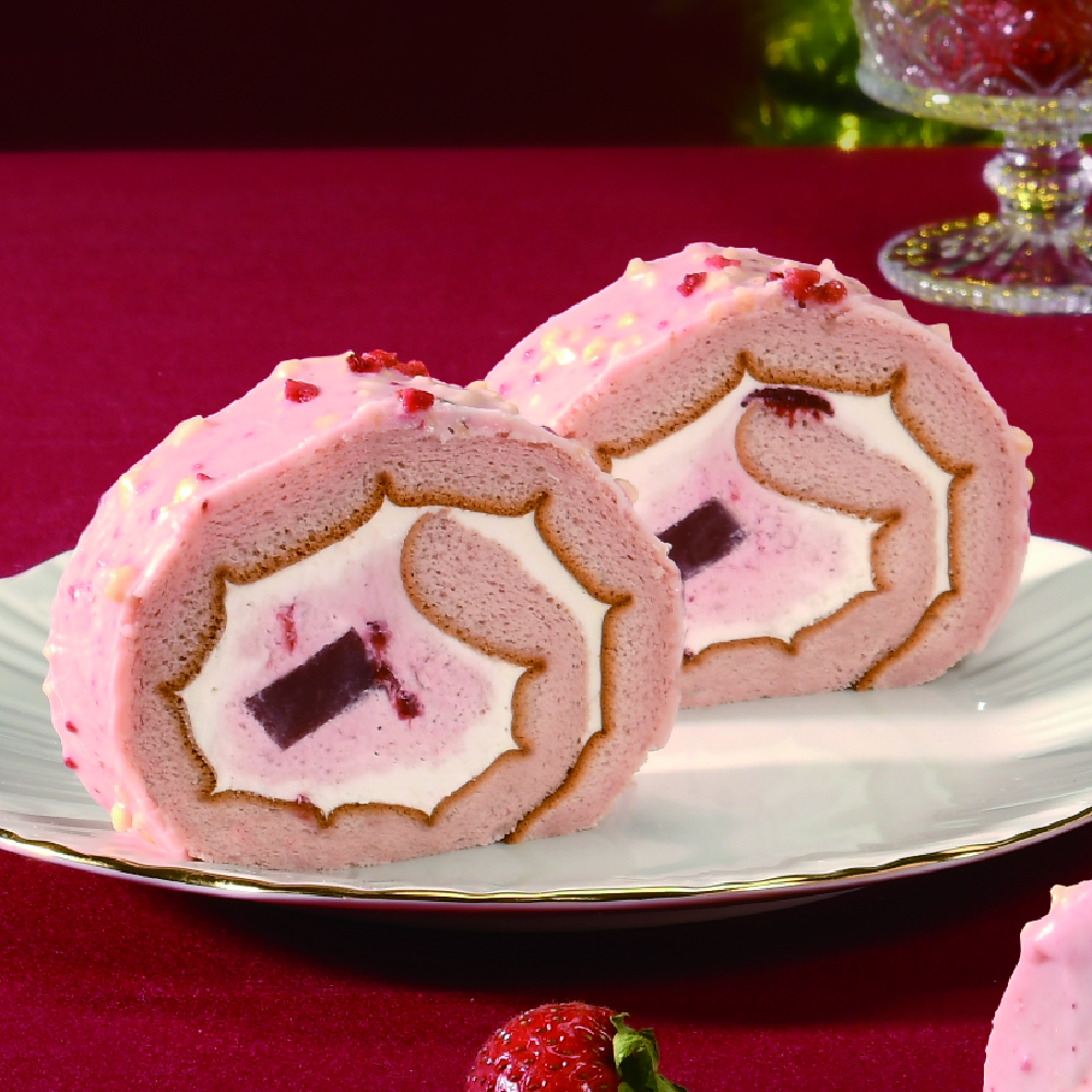 草莓脆皮巧克力生乳捲