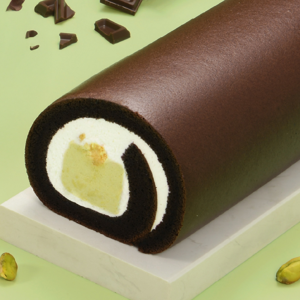 美安限定-黑皮開心果生乳捲