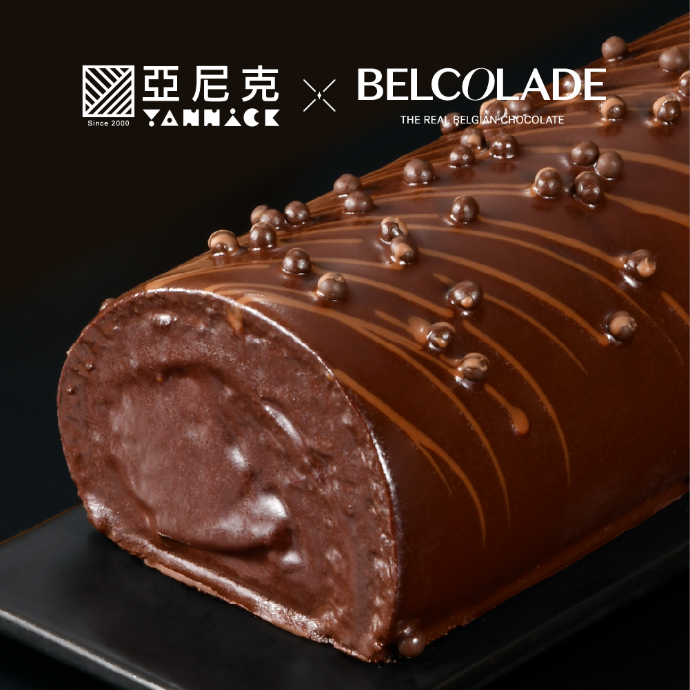 BLACK黑饌80%喀麥隆脆皮黑巧克力生乳捲