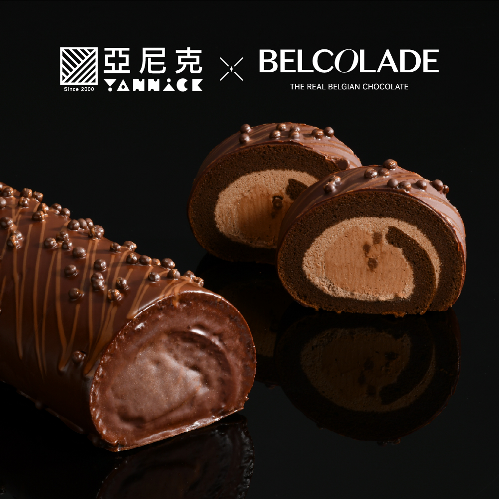 BLACK黑饌80%喀麥隆脆皮黑巧克力生乳捲