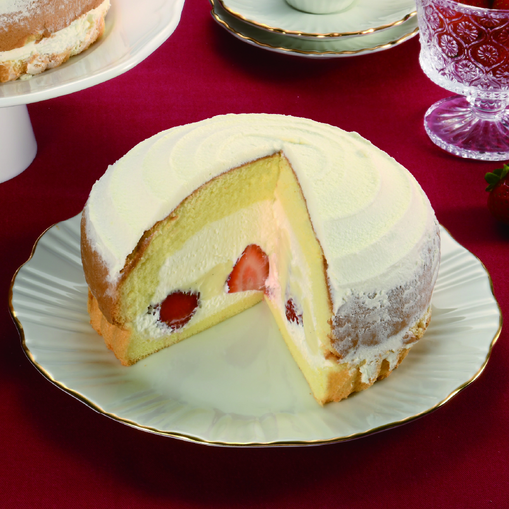 生乳奶蓋波士頓-新鮮草莓