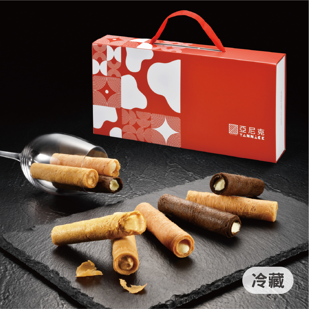 生乳捲風味蛋捲-鎏金禮盒(12入)