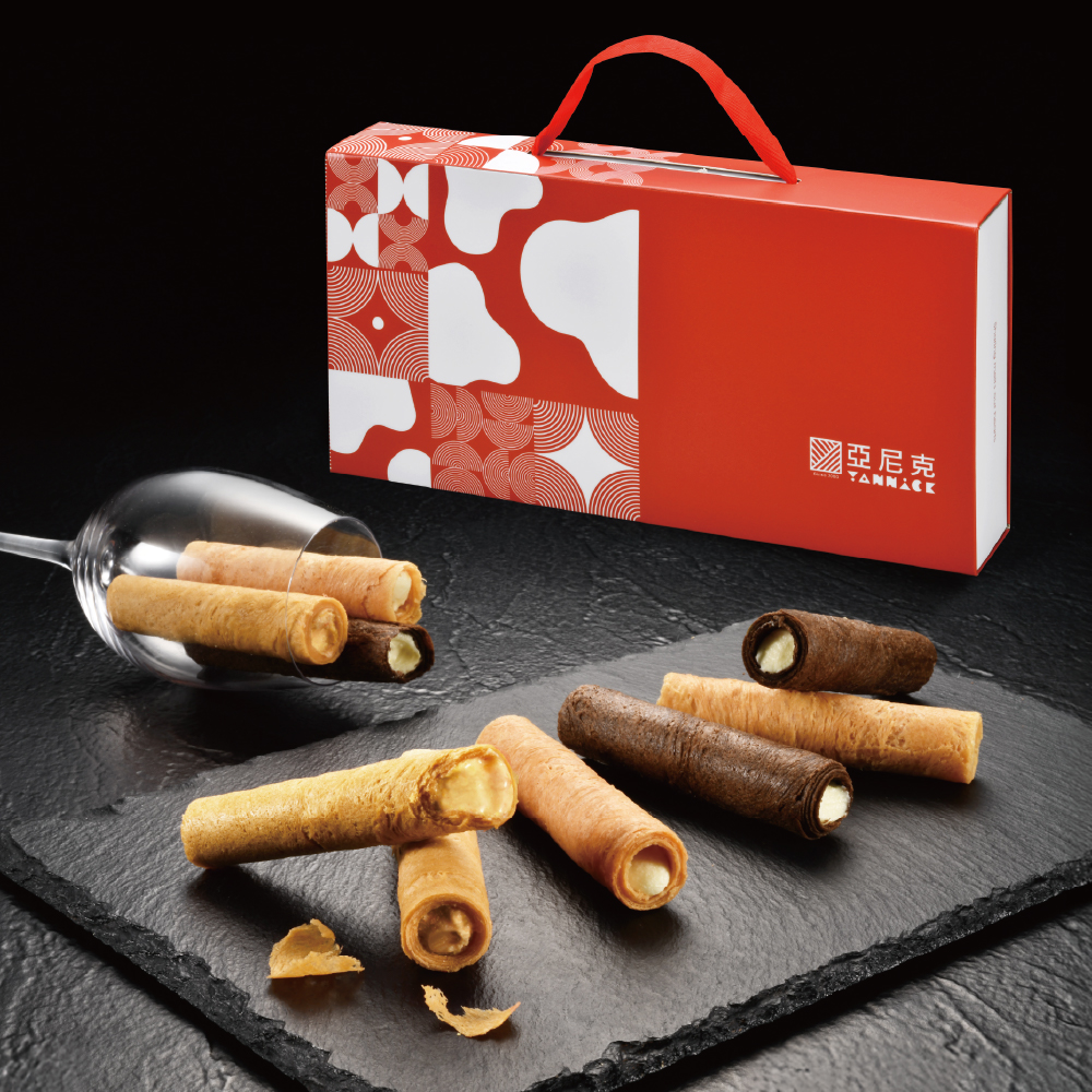 生乳捲風味蛋捲-鎏金禮盒(12入)