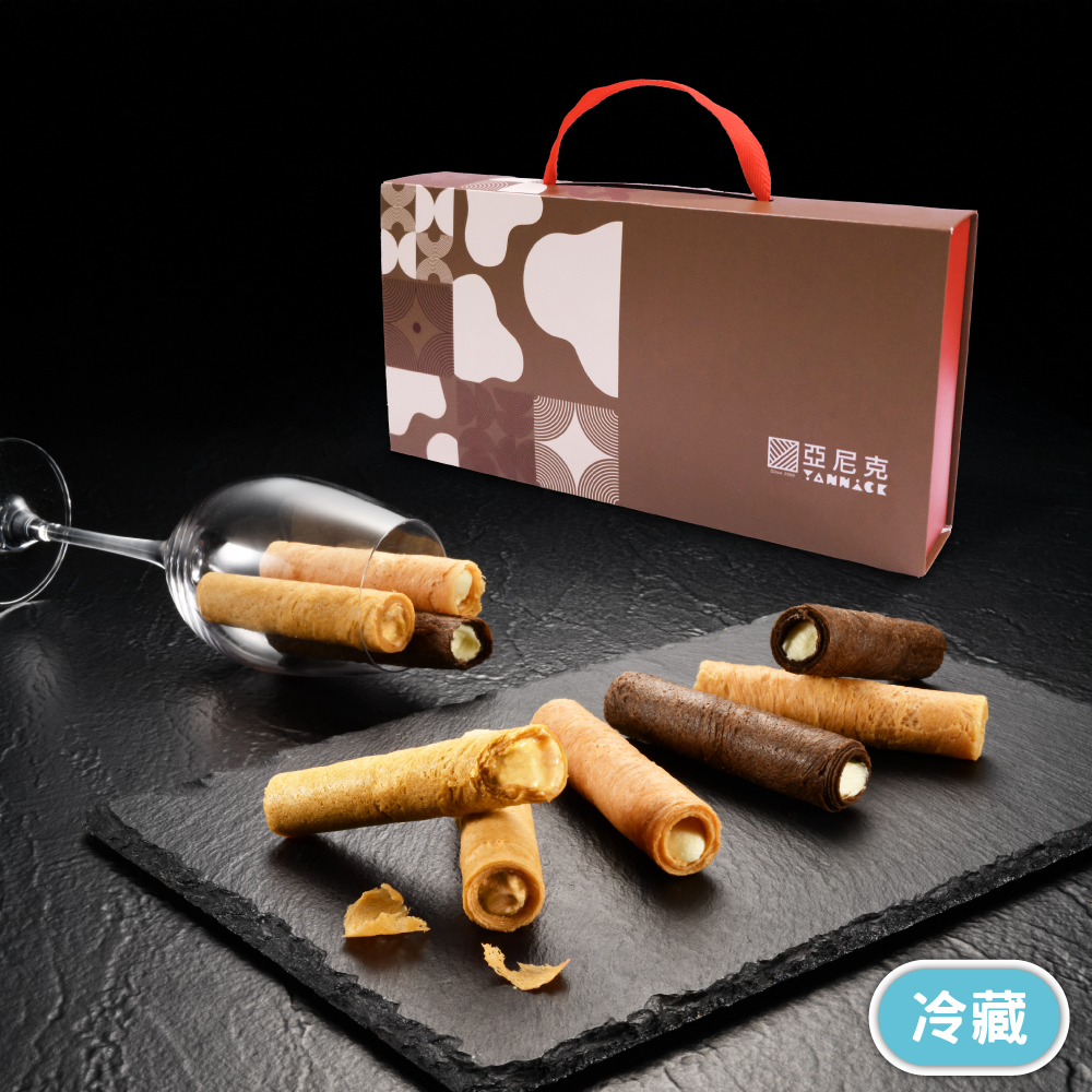 生乳捲風味蛋捲-鎏金禮盒(12入)