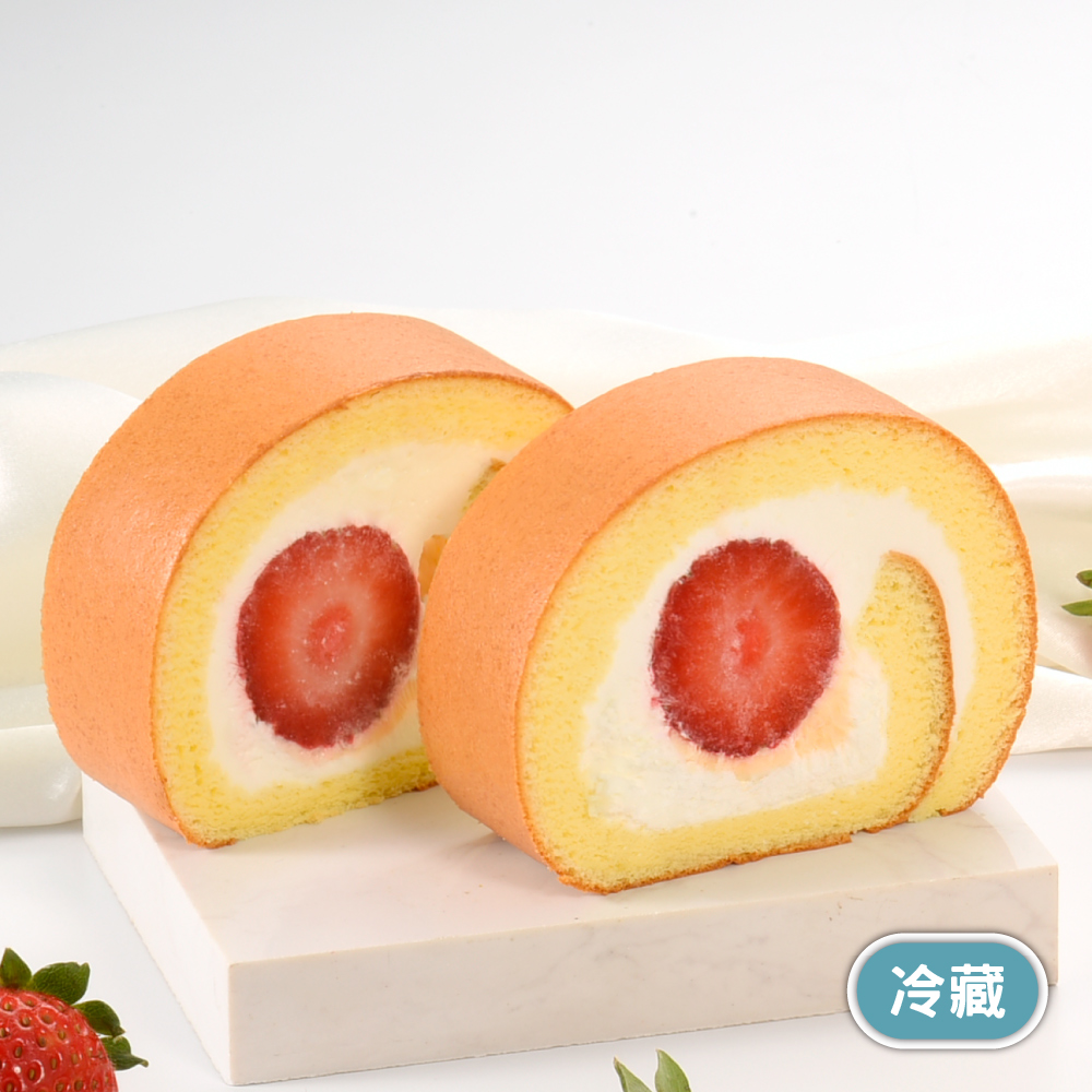 鮮採草莓生乳捲【LINE好友獨享】