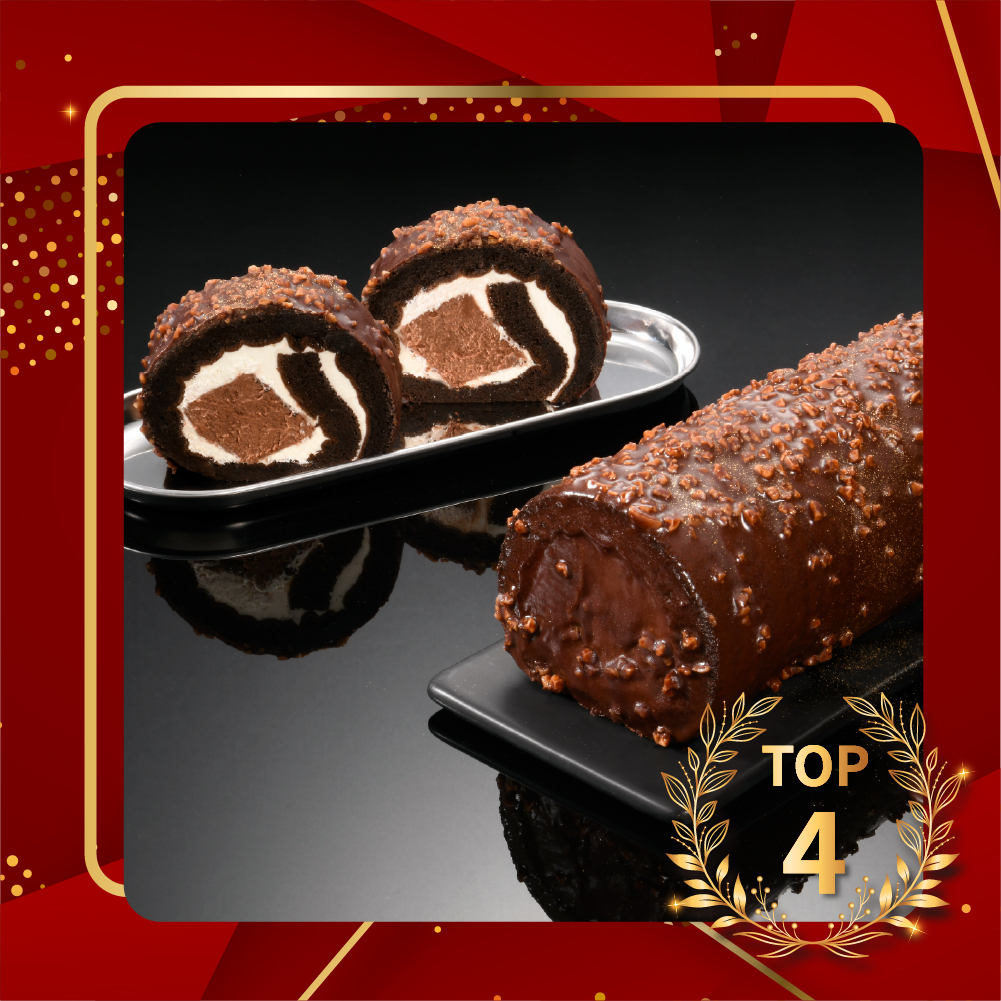 TOP.4 厄瓜多爾脆皮黑巧克力生乳捲