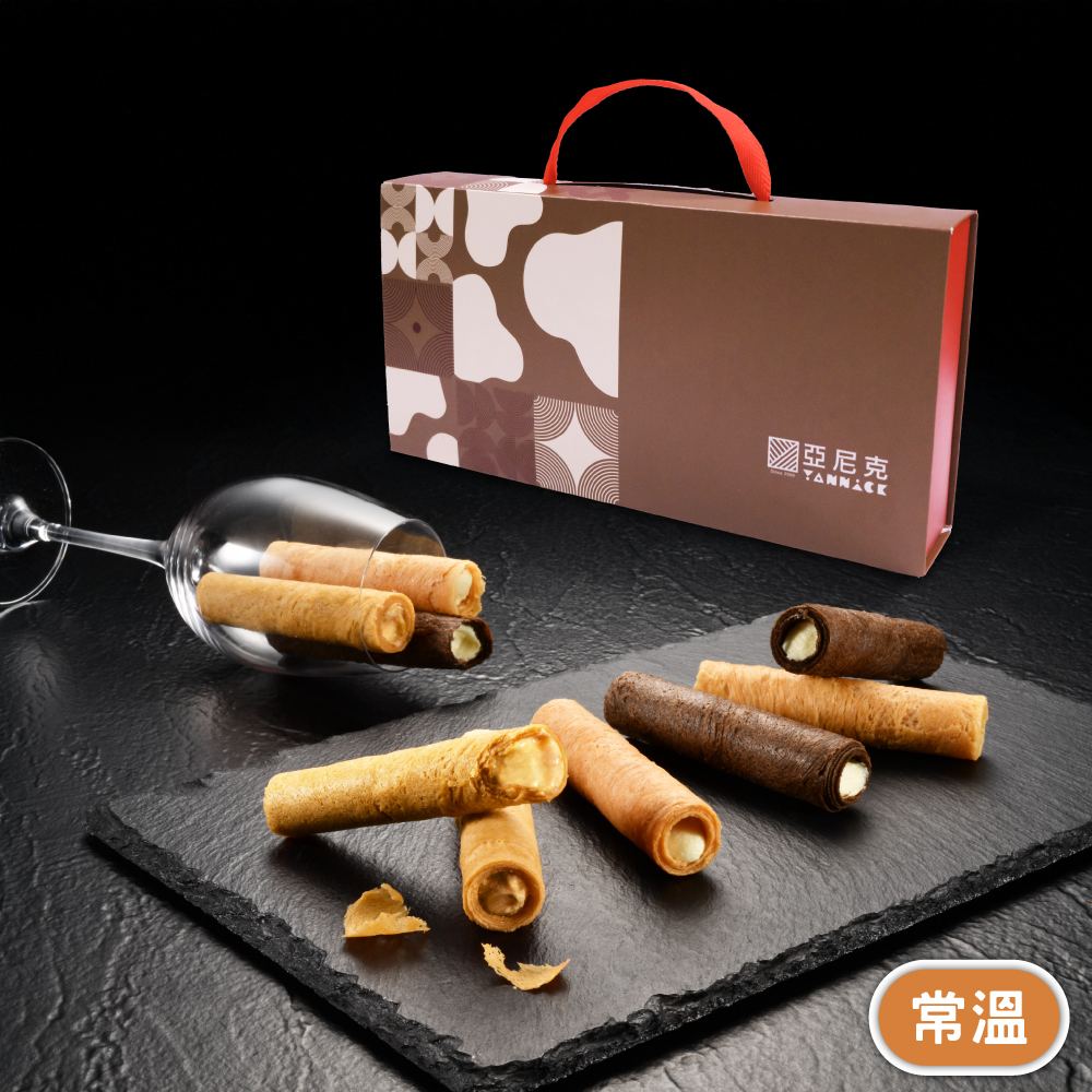 【馬上送】生乳捲風味蛋捲-鎏金禮盒(12入)