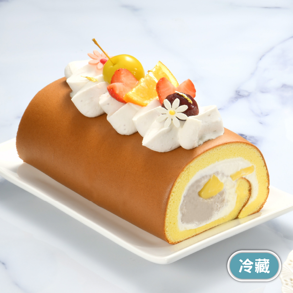 芋藏布丁生乳捲【限門市取貨】