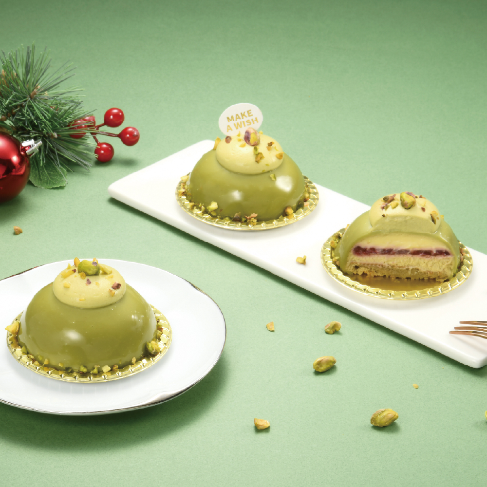 開心果覆盆莓慕斯