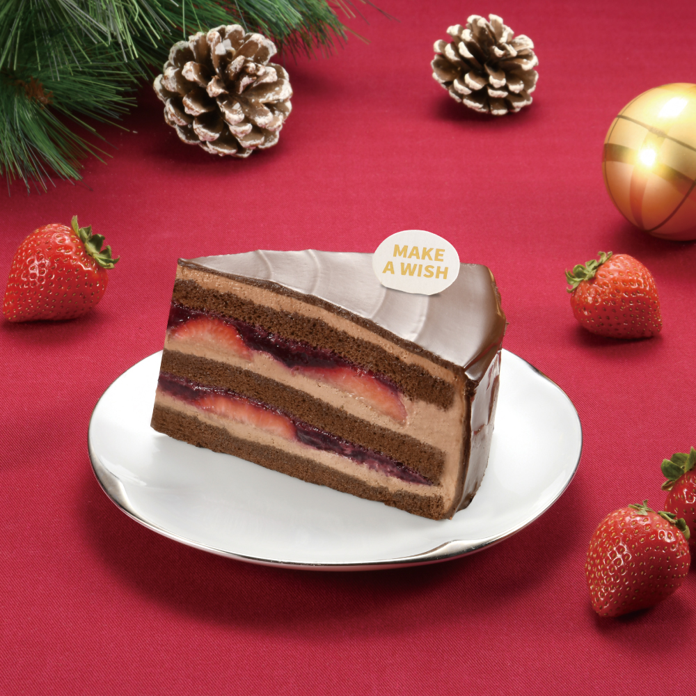 草莓巧克力蛋糕-切片